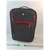 Image 1 : Black And Red Suitcase/Trolley Case With Zipper Pockets -  PICK UP