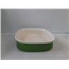 Image 2 : (4) Casserole Ceramic Dishes, CorningWare 9 x 9, (2)Arabia Ruska Stoneware Platters, 9 x 12 Intrada