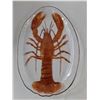 Image 2 : (3) Various Glassware - Lobster Plate, Pitcher, Tall Lidded Vase