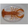 Image 3 : (3) Various Glassware - Lobster Plate, Pitcher, Tall Lidded Vase