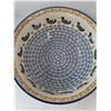 Image 3 : Polish Bolestawcu Duck Bowl, Stoneware Glazed Bowl Ridged Inside