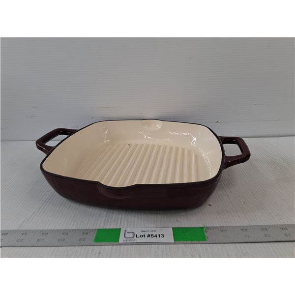Rigged Kitchen Aid 9 x 9 Baking Enamel Cast Iron Pan