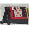 Image 2 : Red Southwestern Fleece Blanket 27" x 40", Green Linen Blanket 96" x 54"