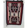 Image 3 : Red Southwestern Fleece Blanket 27" x 40", Green Linen Blanket 96" x 54"