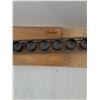 Image 12 : Long 12 Candle Holder, Festive Autumn Decor, Spruce and Maple Boards Small