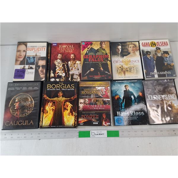 Lot of (14) DVDS/Blu-Rays, Meet The Romans, War Movies, Gang Olsena, Misc