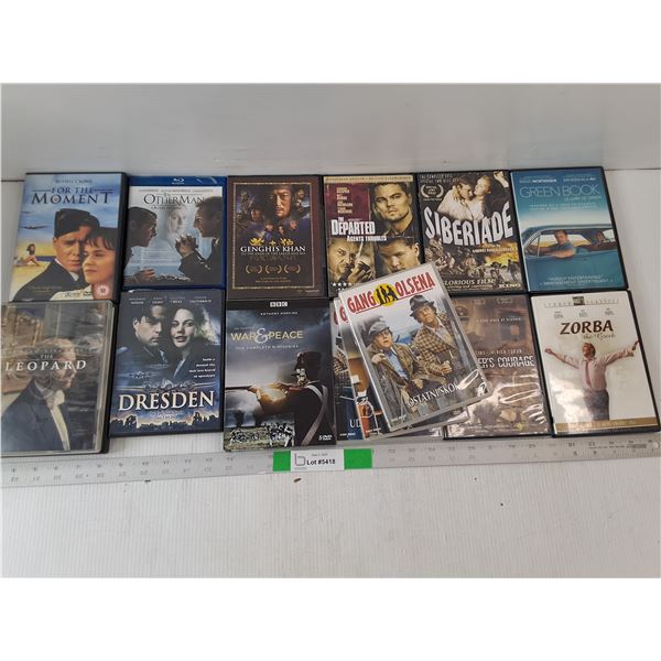 Lot of Misc Movie Discs - (3) Gang Olsen, Green Book, War Movies, Misc