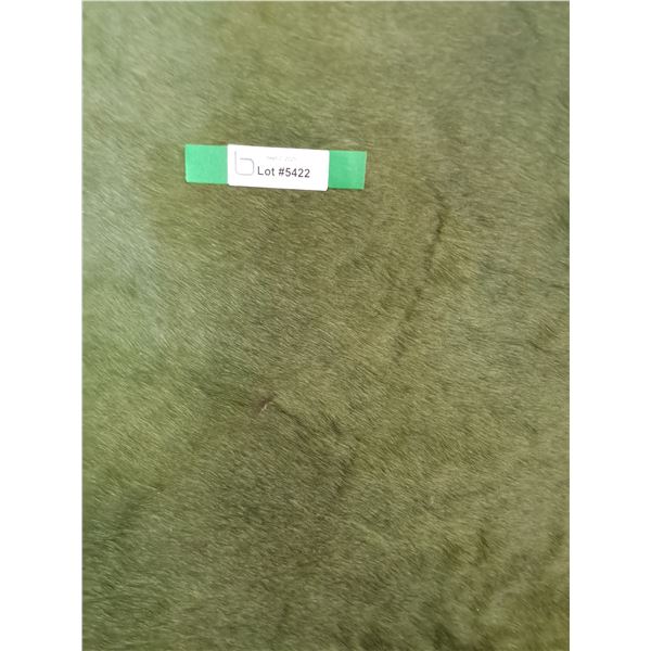 Large Dyed Green Cowhide Approx. 7' x 4'