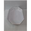Image 2 : Stoneware Octagonal Casserole Dish, Blue Oval Baking Dish Ceramic, Blue Glazed Plate, Salt Container