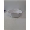 Image 3 : Stoneware Octagonal Casserole Dish, Blue Oval Baking Dish Ceramic, Blue Glazed Plate, Salt Container