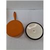 Image 4 : Mario Batali Enamel Cast Iron 9 x 9 and Pot With Lid