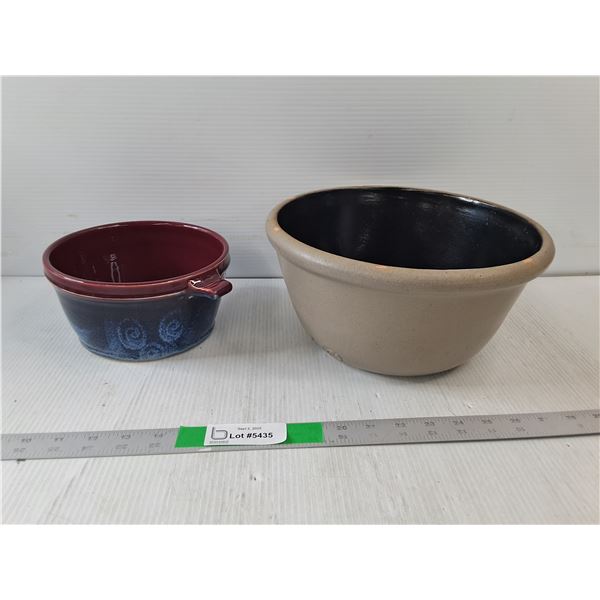 (2) Ceramic/Clay Pots, Pavlo Pottery, Rowe Pottery Works Pot Brands