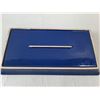 Image 7 : Ceramic 9 x 12 Baking Pan, Stoneware Blue Rectangle Plate, Patterned Spoon, Rubbermaid Strainer