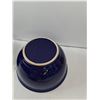 Image 8 : (3) Sequentially Sized Mixing Bowls Small, Medium, Large Cobalt Blue Ceramic