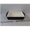 Image 1 : Mario Batali Enamel Plated Cast Iron Deep Dish 9 x 12 Baking Pan