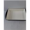 Image 2 : Mario Batali Enamel Plated Cast Iron Deep Dish 9 x 12 Baking Pan