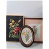 Image 2 : (3) Cross Stitch and Embroidery In Frames With Stacking Organizers And Storage Tote Folding Lid