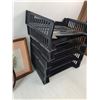 Image 5 : (3) Cross Stitch and Embroidery In Frames With Stacking Organizers And Storage Tote Folding Lid