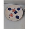 Image 2 : Glazed Pottery (3) Bowls And a Plate