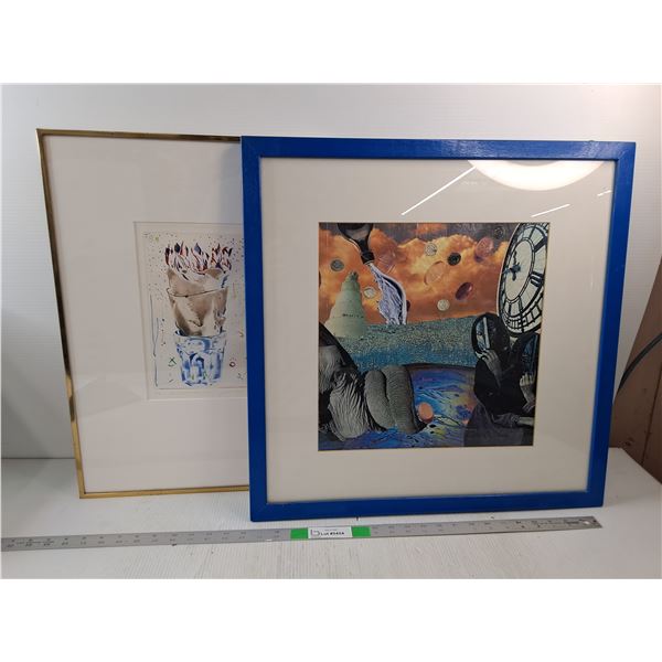 (2) Art Prints In A Picture Frame (23x16" & 23x23")