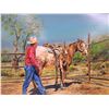 Image 2 : Painted Appy's First Saddle Picture Painting Wooden Frame - 24" x 20"
