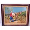 Image 3 : Painted Appy's First Saddle Picture Painting Wooden Frame - 24" x 20"