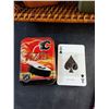 Image 4 : Calgary Flames Playing Cards, Pencils, Flashlight, Pavillion Planters - Chipped, Wicker Serving Tray