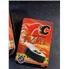 Image 5 : Calgary Flames Playing Cards, Pencils, Flashlight, Pavillion Planters - Chipped, Wicker Serving Tray