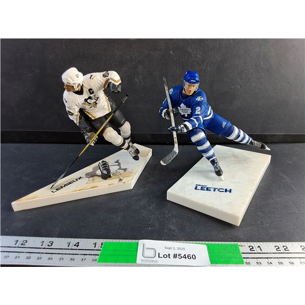 Mario Lemieux & Brian Leetch Collectors Hockey Figures