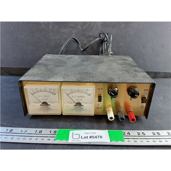 Vintage D.C Volts & Amperes Tester - As Is