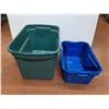 Image 4 : **Plastic Storage Tote 24" x 16" x 16", Shopping Basket - Cannot Ship