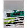 Image 2 : (4) Childrens Golf Clubs, Franklin Golf Bag, Wooden Hockey Stick Rack - As Is