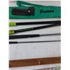 Image 6 : (4) Childrens Golf Clubs, Franklin Golf Bag, Wooden Hockey Stick Rack - As Is
