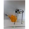 Image 1 : Plastic Watering Bucket, Plant Stand 21'' Tall - As Is CANNOT SHIP