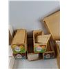 Image 2 : (5) Wooden Apricot Boxes, 1950-60's Wedding Cake/Favor Boxes - As Is