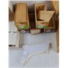 Image 3 : (5) Wooden Apricot Boxes, 1950-60's Wedding Cake/Favor Boxes - As Is