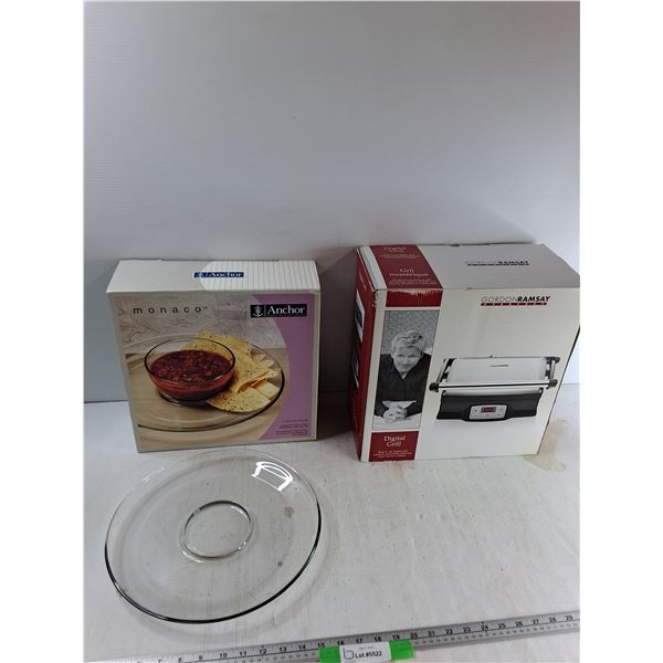 Glass Dish, Gordan Ramsay Electric Grill - As Is