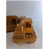Image 3 : Wooden Shelf, Wooden Truck - As Is CANNOT SHIP