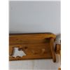 Image 4 : Wooden Shelf, Wooden Truck - As Is CANNOT SHIP