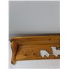 Image 5 : Wooden Shelf, Wooden Truck - As Is CANNOT SHIP