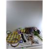Image 1 : Foam Block, Fake Flowers, Pipe Cleaners, Misc - As Is