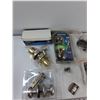Image 2 : (5) Doorknobs, Electrical Box, (2) PVC Pipe Connectors, Misc - As Is