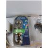 Image 4 : (5) Doorknobs, Electrical Box, (2) PVC Pipe Connectors, Misc - As Is