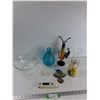 Image 1 : (3) Vases, Glass Bowl, Timer - As IS