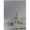 Image 1 : Vase, (5) Glasses, (5) Candle Holders - As Is