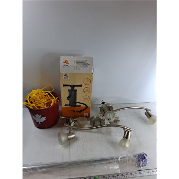 Rope, (2) Lights, Closet Rod, Misc - As Is  -  PICK UP