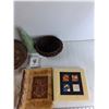 Image 3 : (3) Baskets, (2) Picture Albums, Foam Cone, Misc - As Is