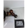 Image 2 : Black Box, Note Cards, Picture Frame 6'' x 4'', (5) Decorative Sphere - As Is
