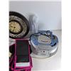 Image 3 : Closet Organizer, Clock, (2) Tins, Misc - As Is -  PICK UP