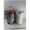Image 1 : Husky Can, White Flour Bin - As Is  -  PICK UP ONLY